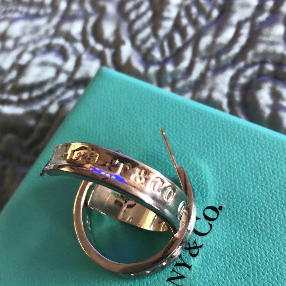 Tiffany & Co. 1837 Sterling silver hoop earrings Medium